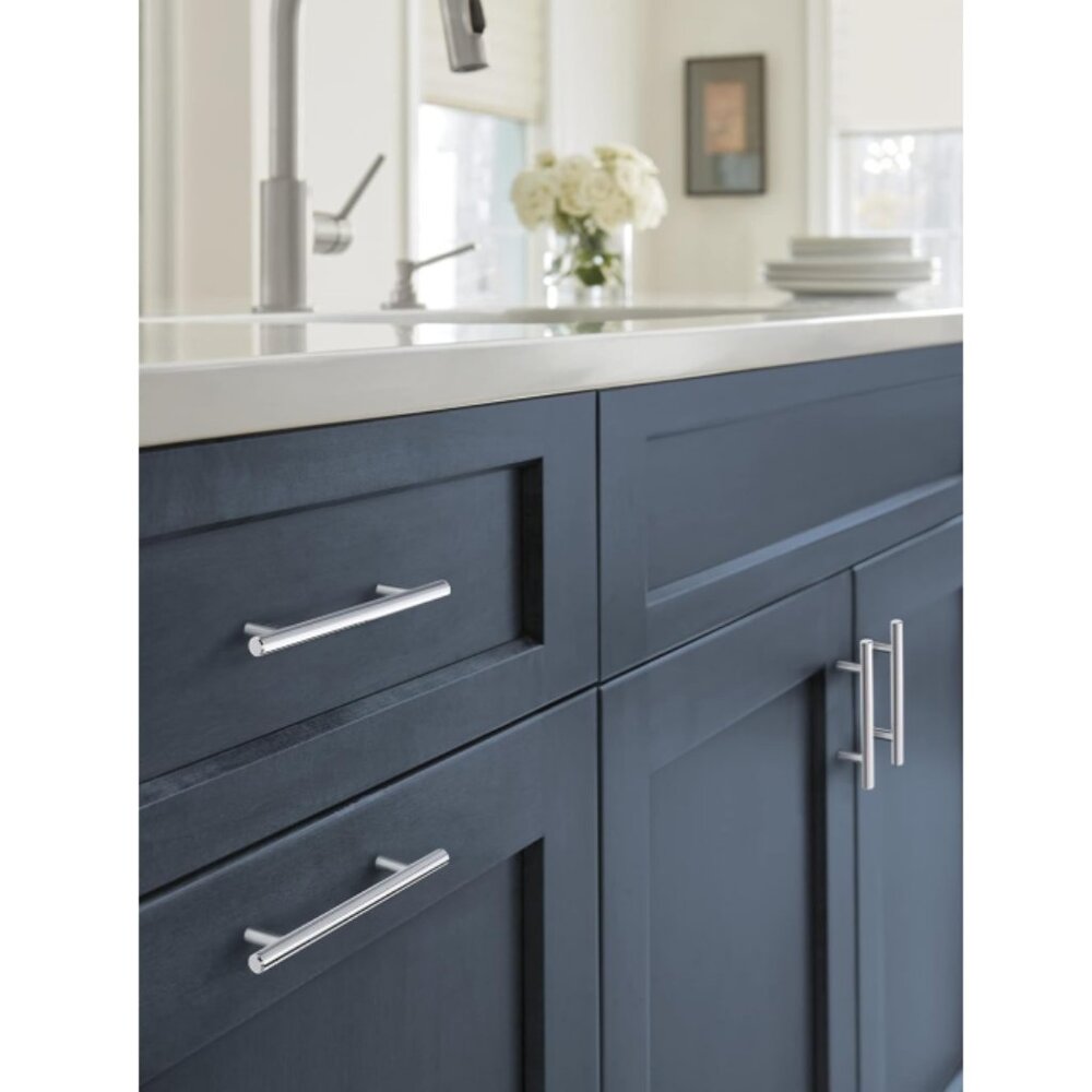 Amerock Cabinet Pull‎ Polished Chrome 5-1/16 inch (128 mm) 10-Pack